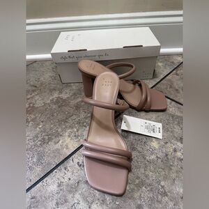 A New Day Women's Nude Heeled Sandals